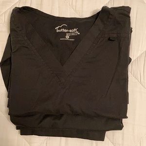 Buttersoft stretch Black scrub set